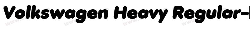 Volkswagen Heavy Regular字体转换 Volkswagen Heavy Regular字体转换
